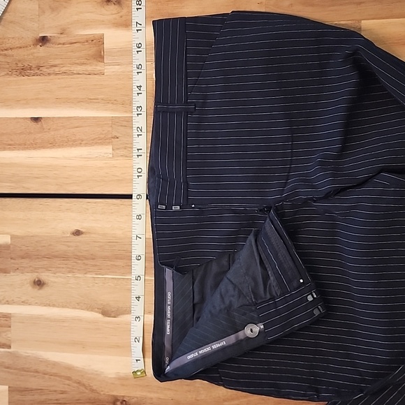 Womens Express Pin Stripe Black Bootcut Pants - Size 10 Long - Picture 3 of 7